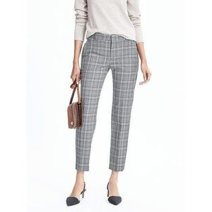 Banana Republic Plaid High Rise Avery Ankle Pants
